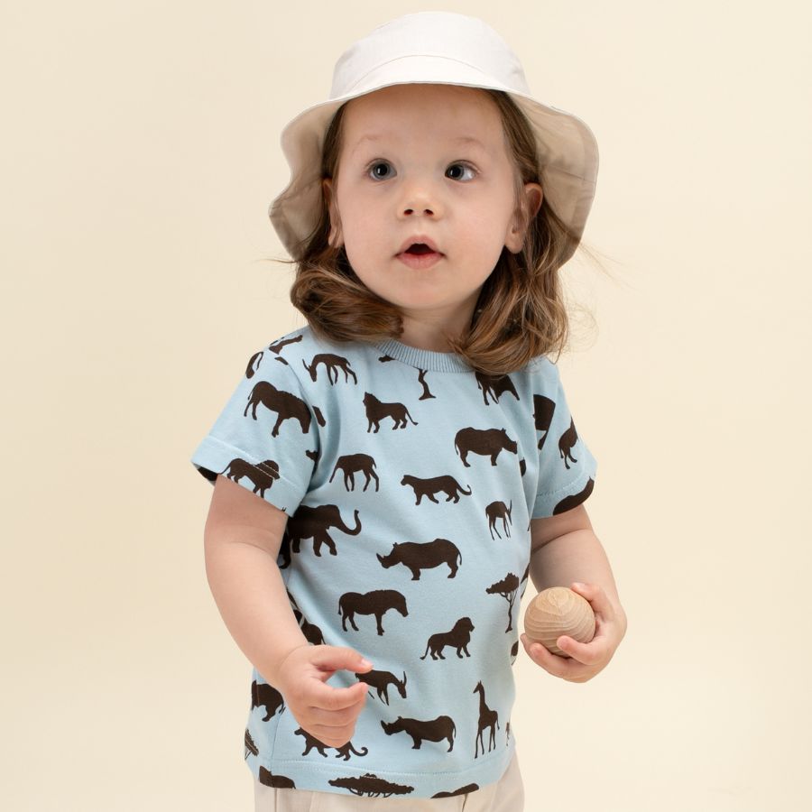 Stuttermabolur - Safari Blue T-shirt