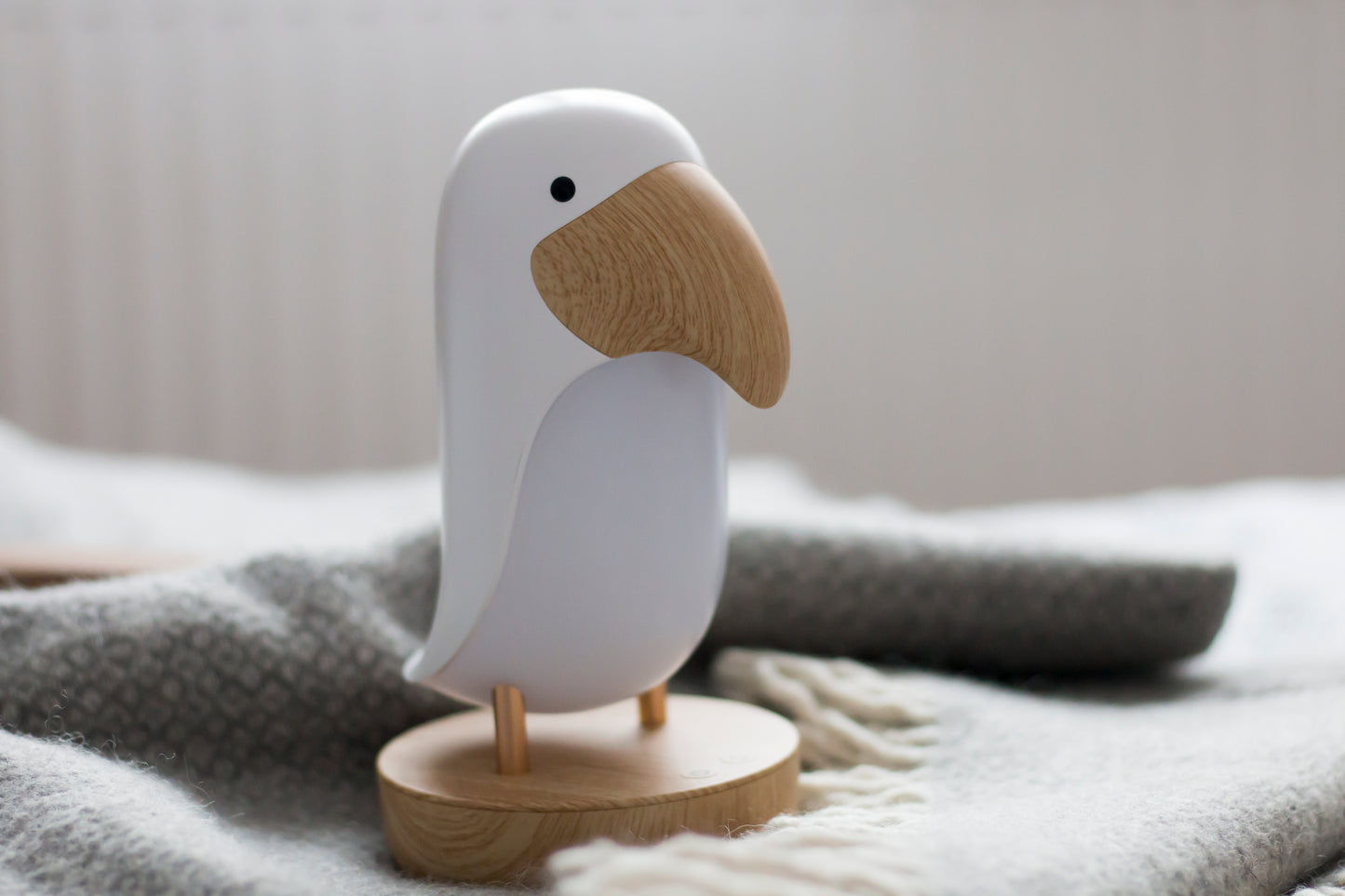 Puffin Lampi með bluetooth-hátalara - White