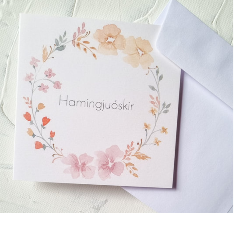 Tækifæriskort - Watercolor by Ruth