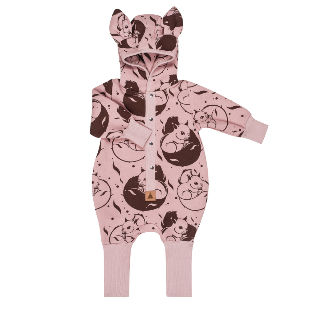 Heilgalli með eyrum - Squirrel on Pink