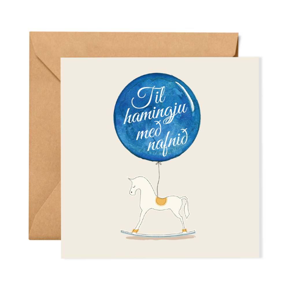 Tækifæriskort - Til hamingju með nafnið!