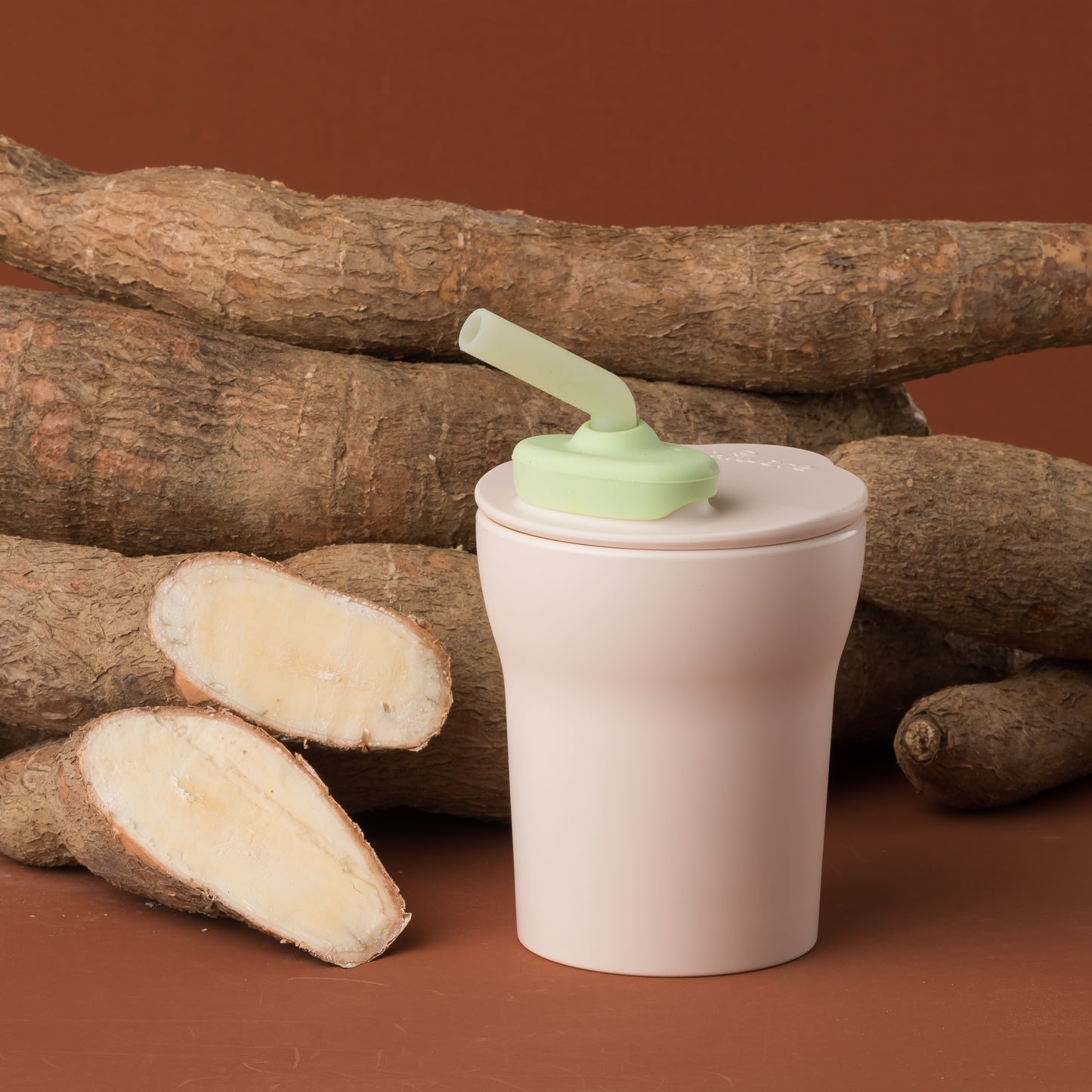 1-2-3! Sip Cup Sett - Mál með röri  - Aqua