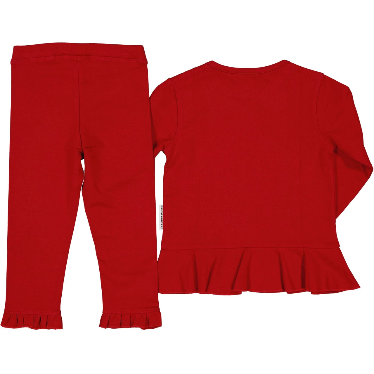 Langermabolur & Leggings Sett - Red