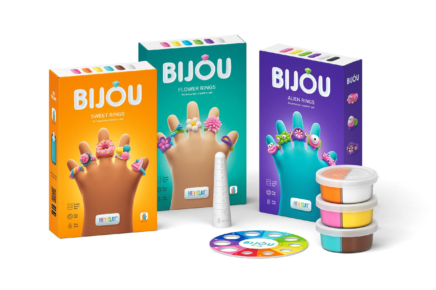 Hey Clay Alien Rings - 3 cans