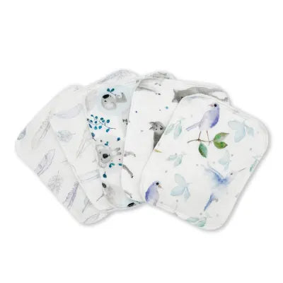 Bambus Þvottapokar - 5pk Blue