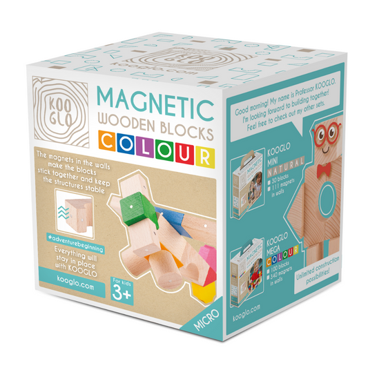 Kooglo Magnetic Trékubbar Micro Airplane