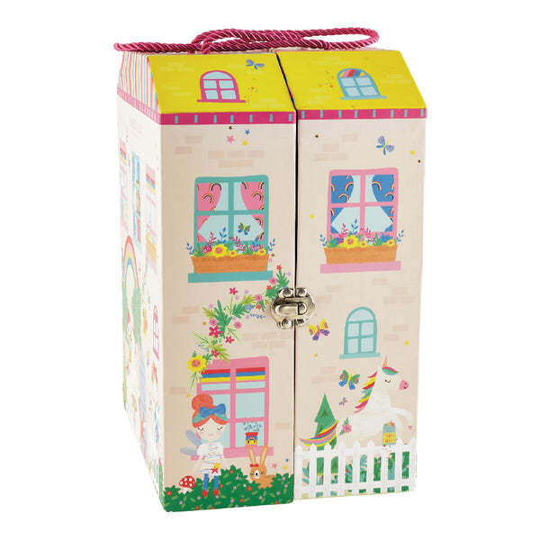 Leikbox með tré fígúrur - Rainbow Fairy