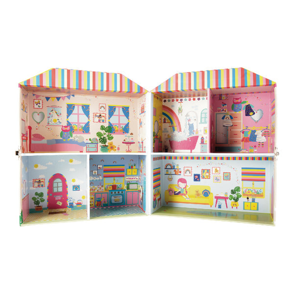 Leikbox með tré fígúrur - Rainbow Fairy