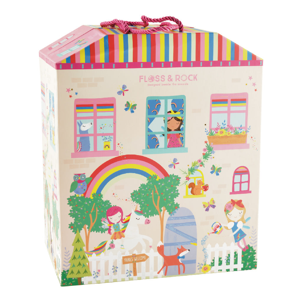 Leikbox með tré fígúrur - Rainbow Fairy