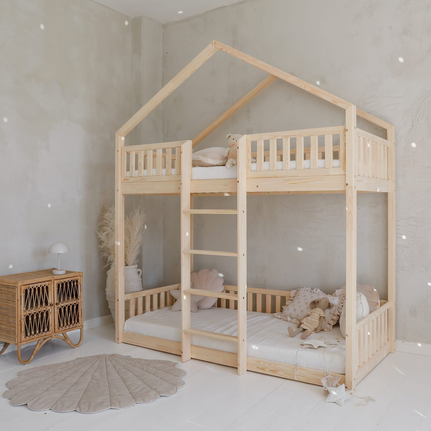 Húsrúm Housebed Bunk Bed Natural
