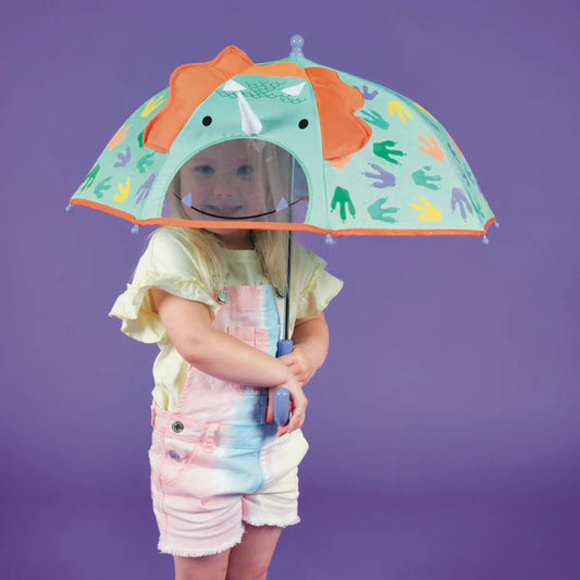 Regnhlíf - Colour Changing 3D Umbrella - Dinosaur