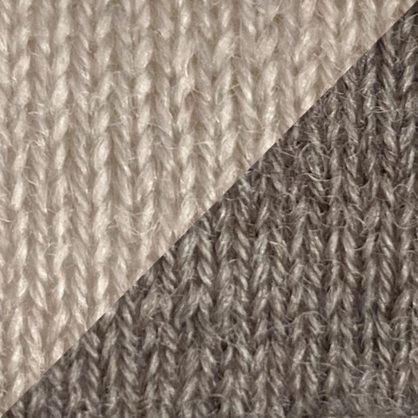 Viðsnúaleg ullarhúfa Beige - Brown