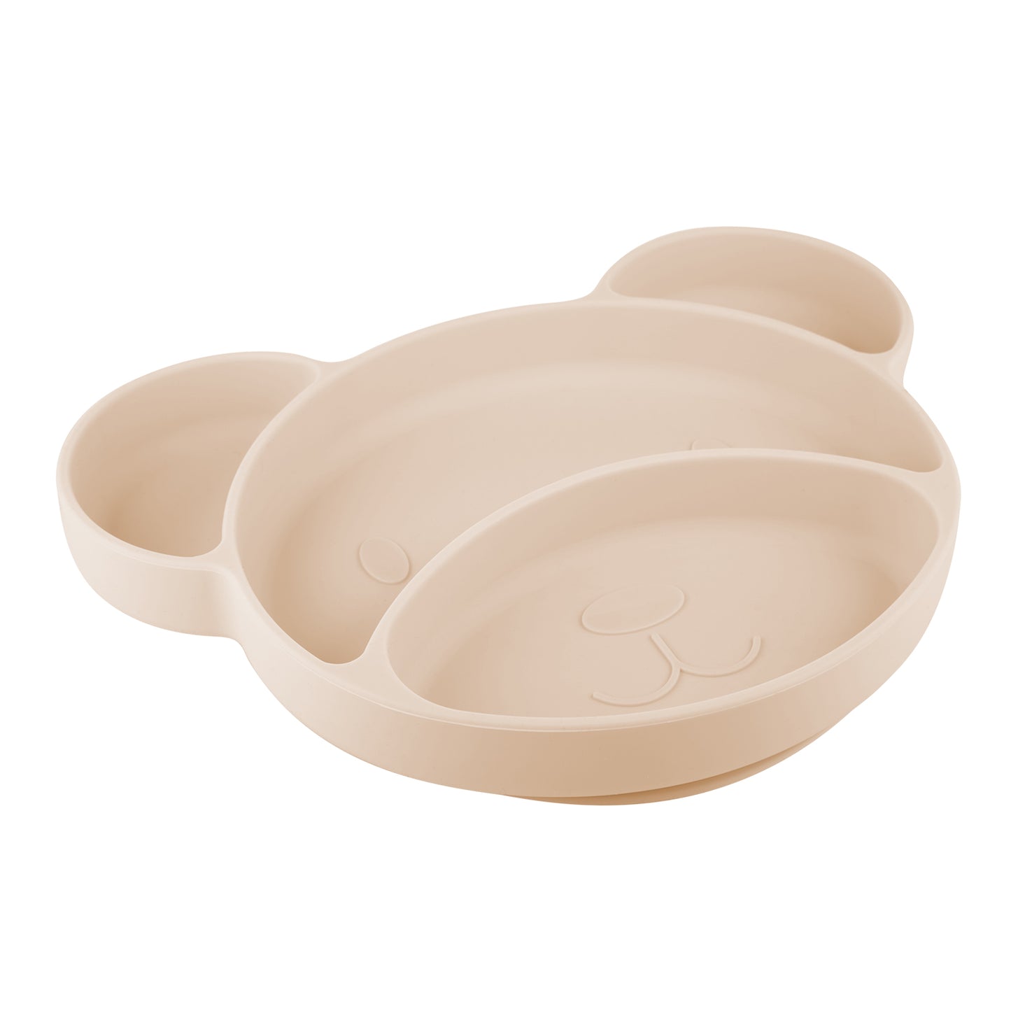 Sílikon Diskur - Suction Plate Divider - Cream Bear