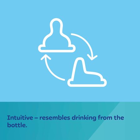 Drykkjarmál - First Cup with Silicone Spout 250ml Blue