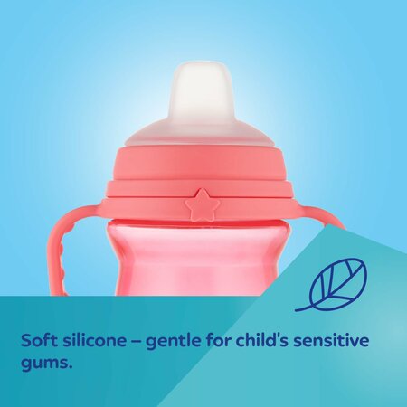 Drykkjarmál - First Cup with Silicone Spout 250ml Blue