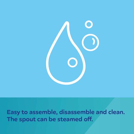 Drykkjarmál - First Cup with Silicone Spout 250ml Blue