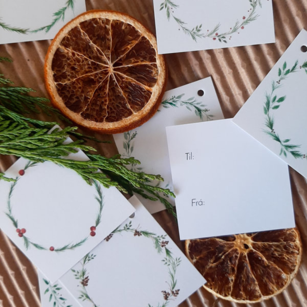 Jólamerkimiðar 10stk í pakka