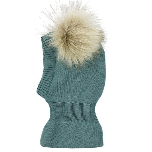 Ullar Lambhúshetta með 2 dúskum - Green