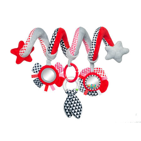 Leikfang á kerrur/bílstóla - Interactive Spiral ZIGZAG Red