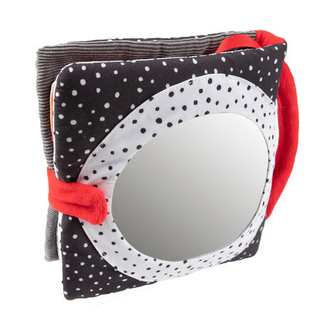 Mjúk Bók - XL High Contrast Sensory Soft Activity Book - Panda & Friends