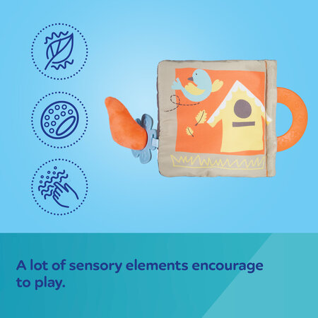 Mjúk Bók - Sensory Soft Book - Fox