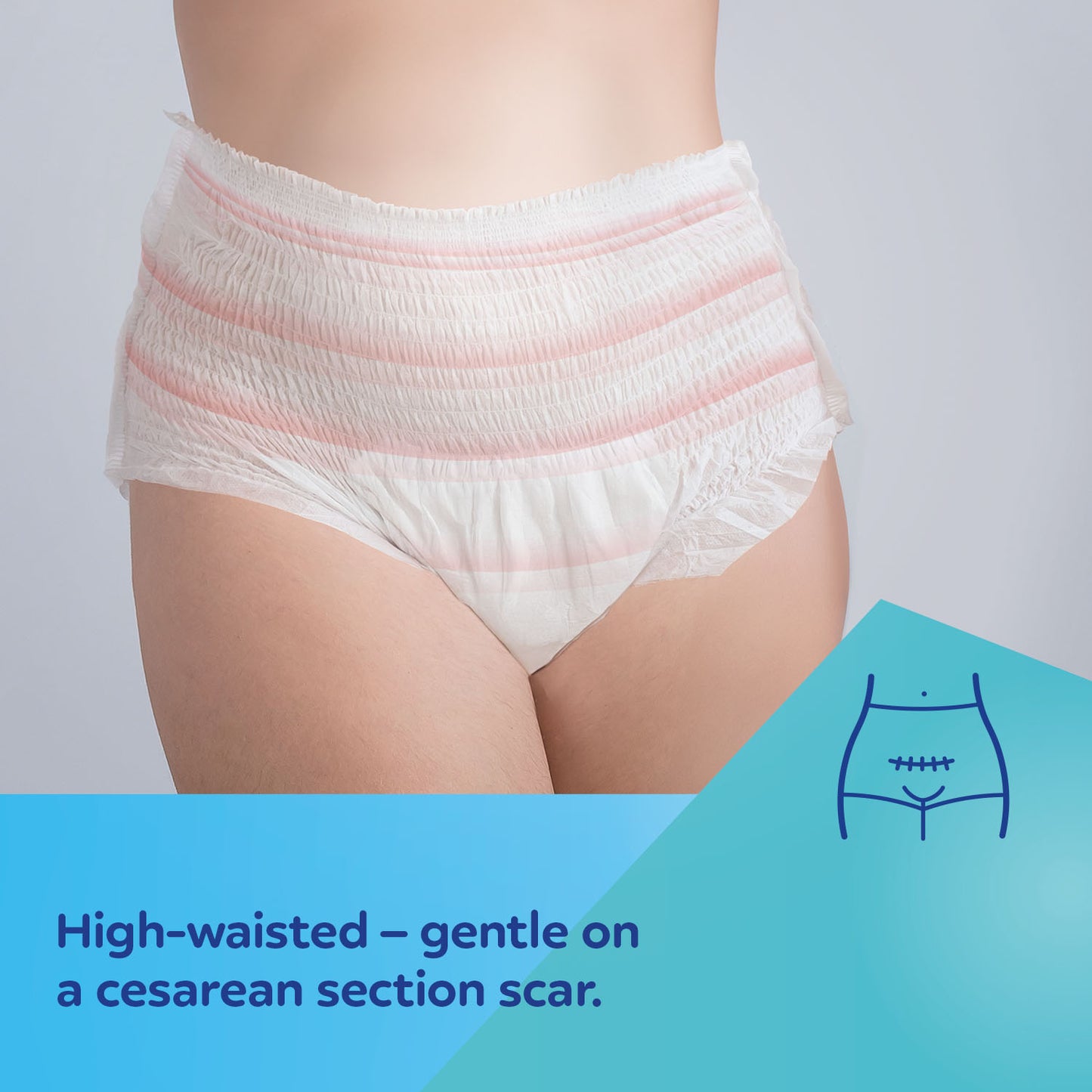 2in1 Postpartum Pants with Pad S/M - 5 pcs