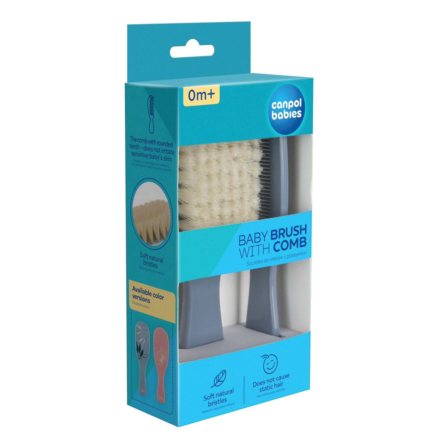 Burstasett Newborn Baby- Brush & Comb Blue