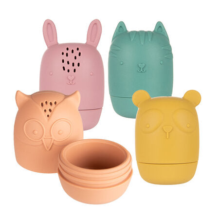 Silicone Bath toys - set of 4