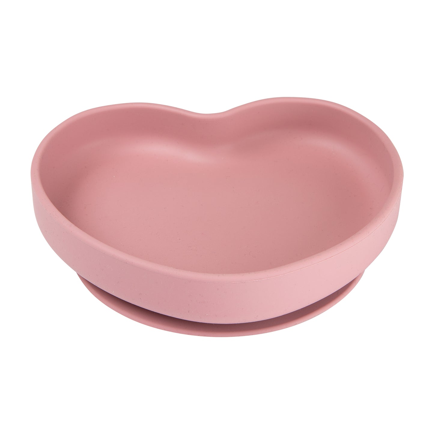 Sílikon Diskur - Suction Plate - Heart Pink