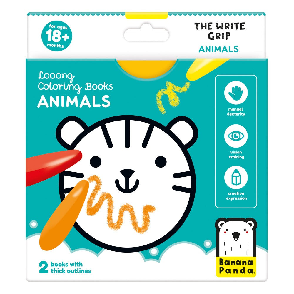 Looong Coloring Books - Animals 18m+