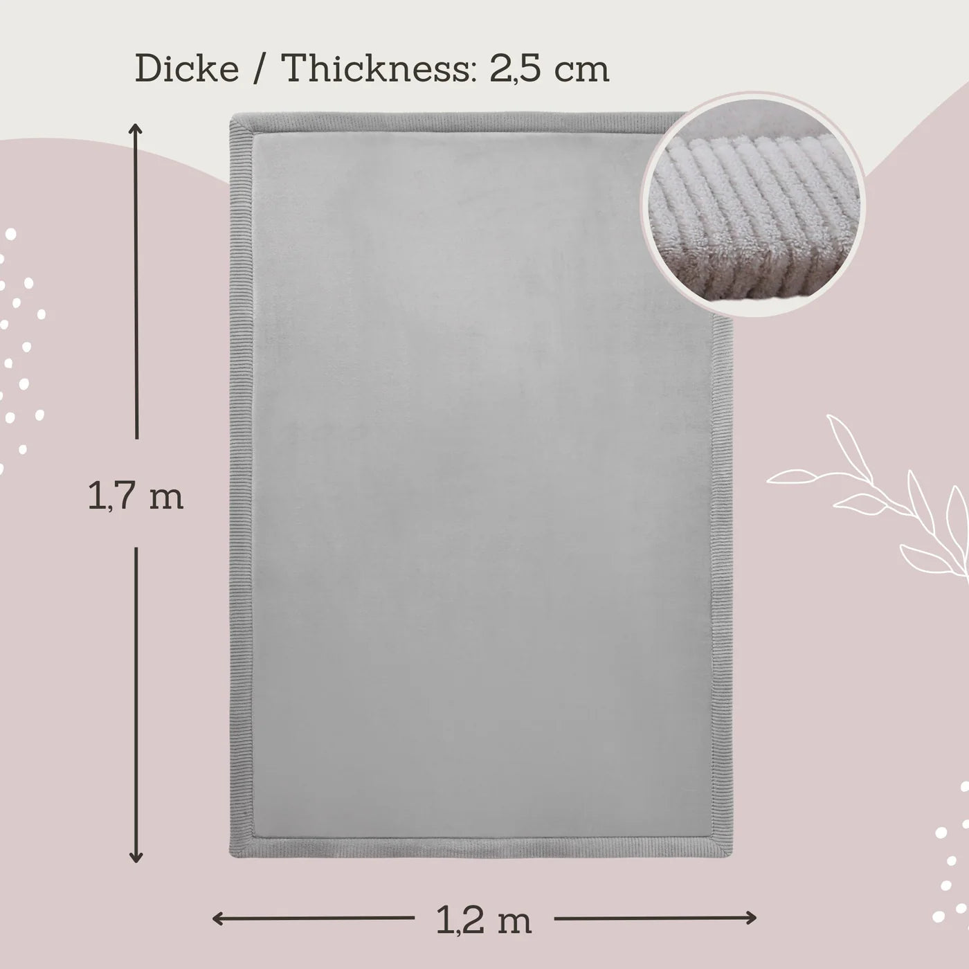Motta - Cloud Soft Gray 170/120cm