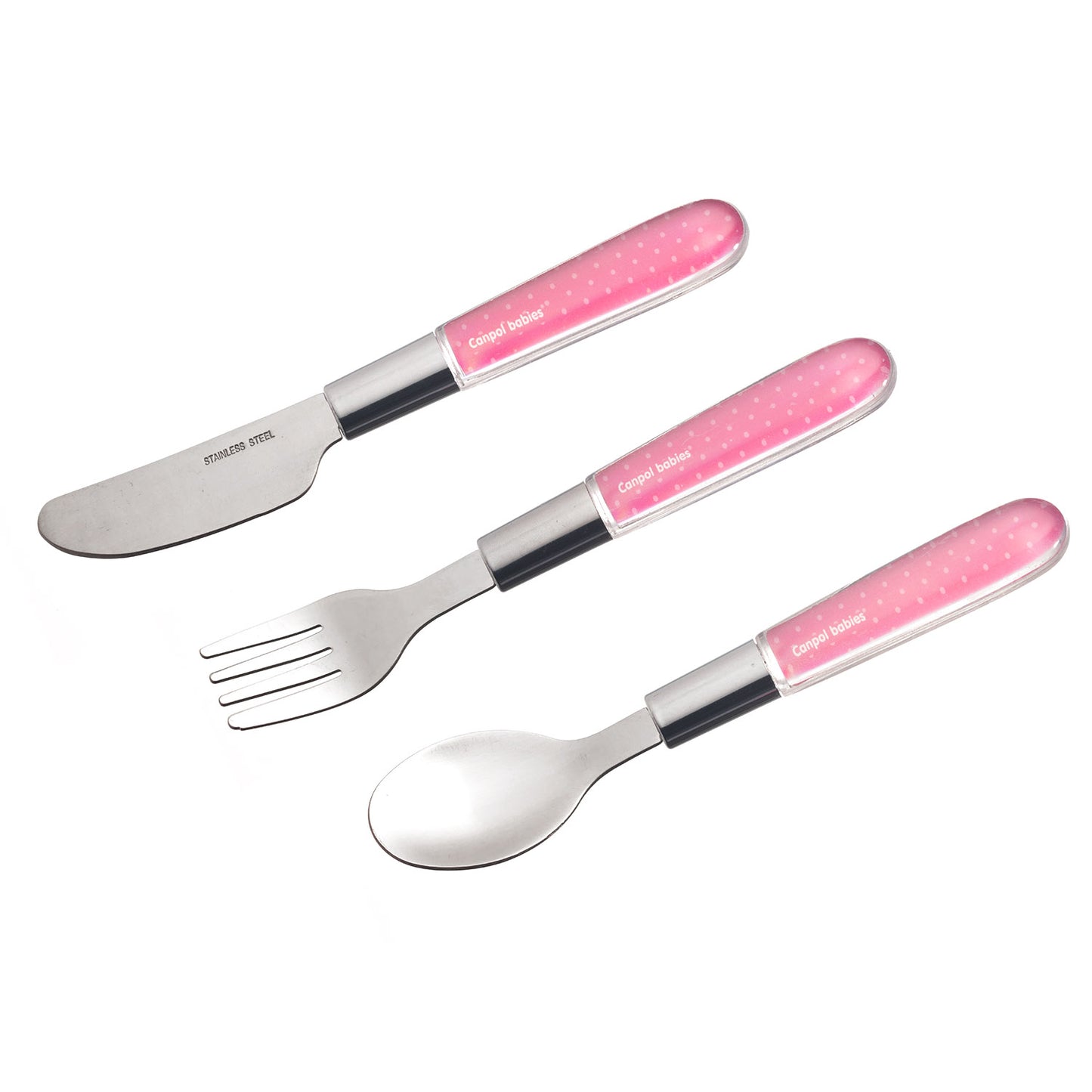 Hnífaparasett - 3 stk - Stainless Steel Pink