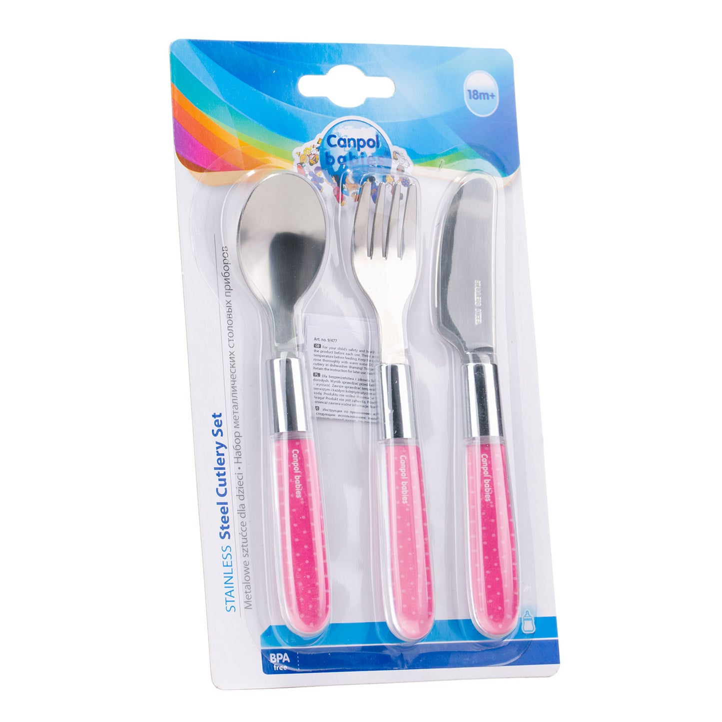 Hnífaparasett - 3 stk - Stainless Steel Pink