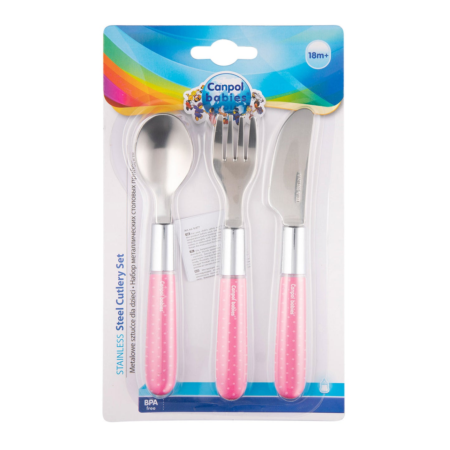 Hnífaparasett - 3 stk - Stainless Steel Pink