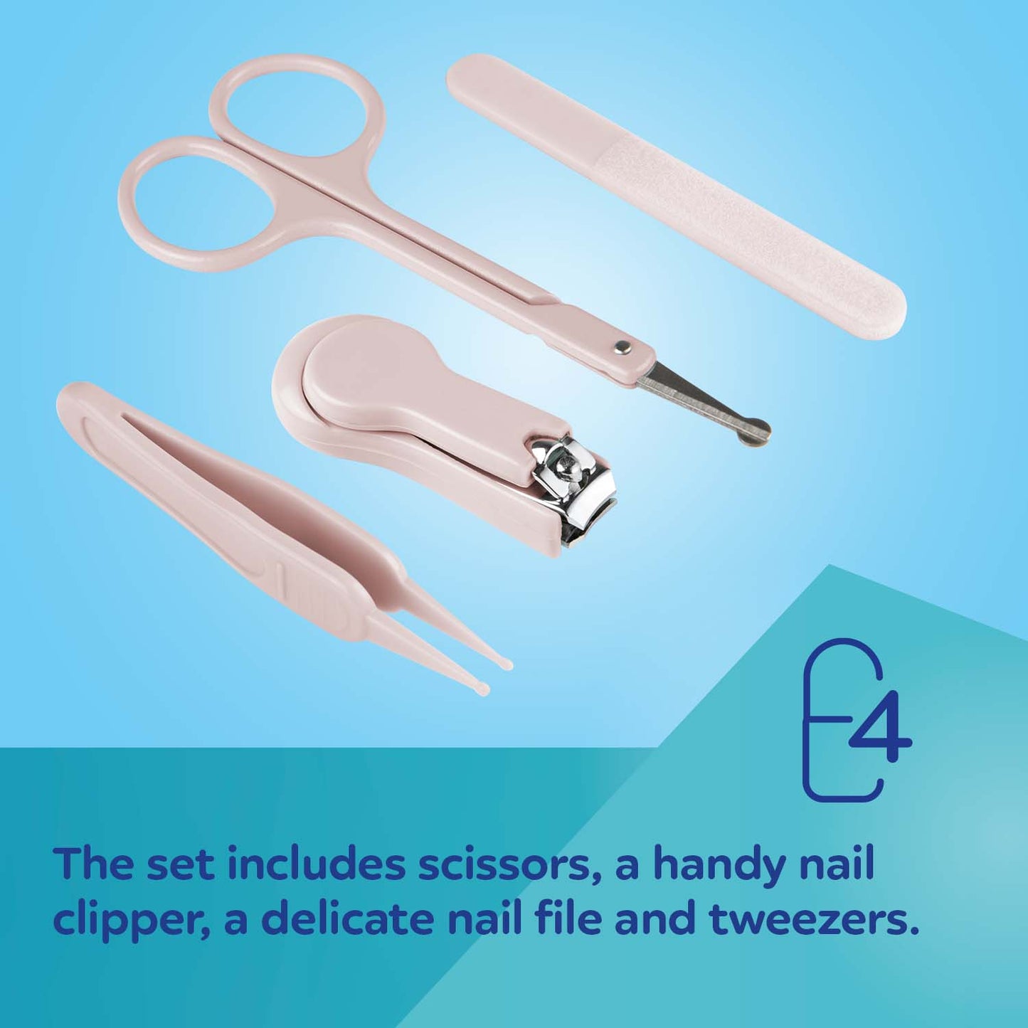 Nail Care Set for Babies and Children - Blue