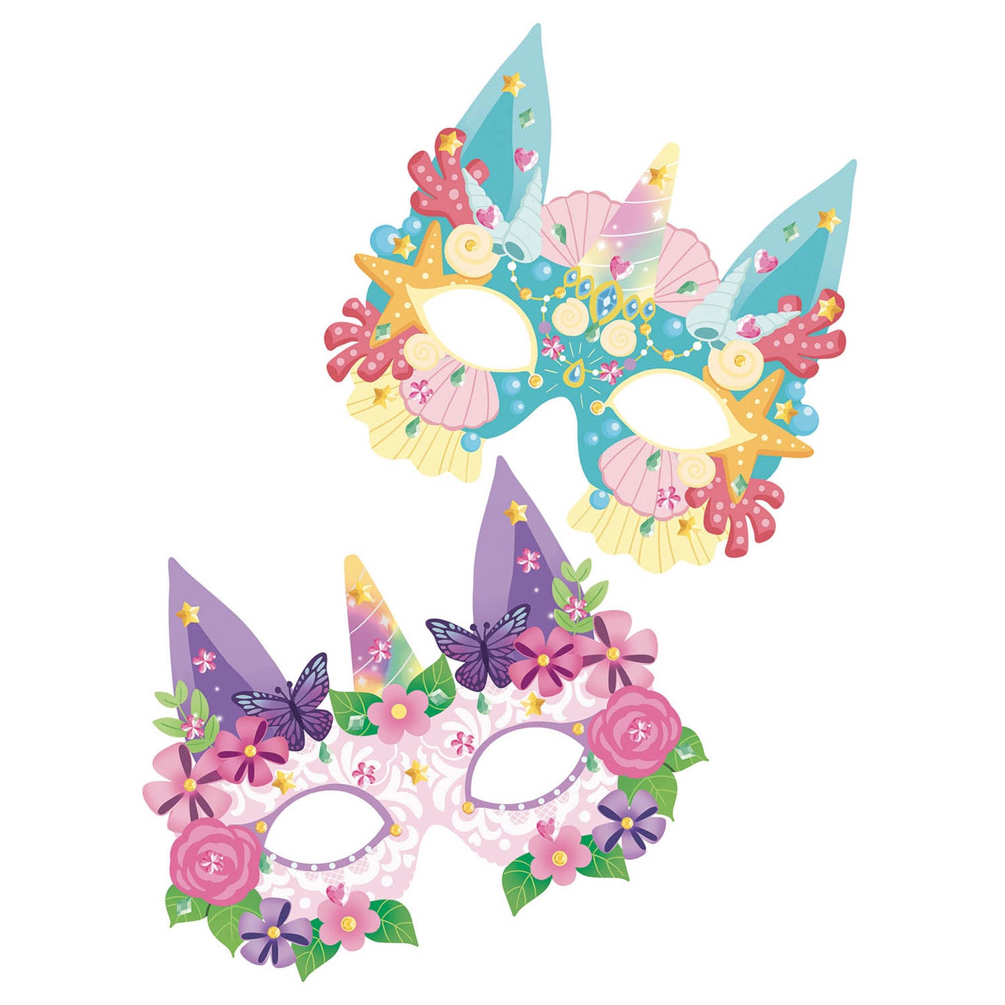 Activity Kit - Masks and Tattoos - Unicorn