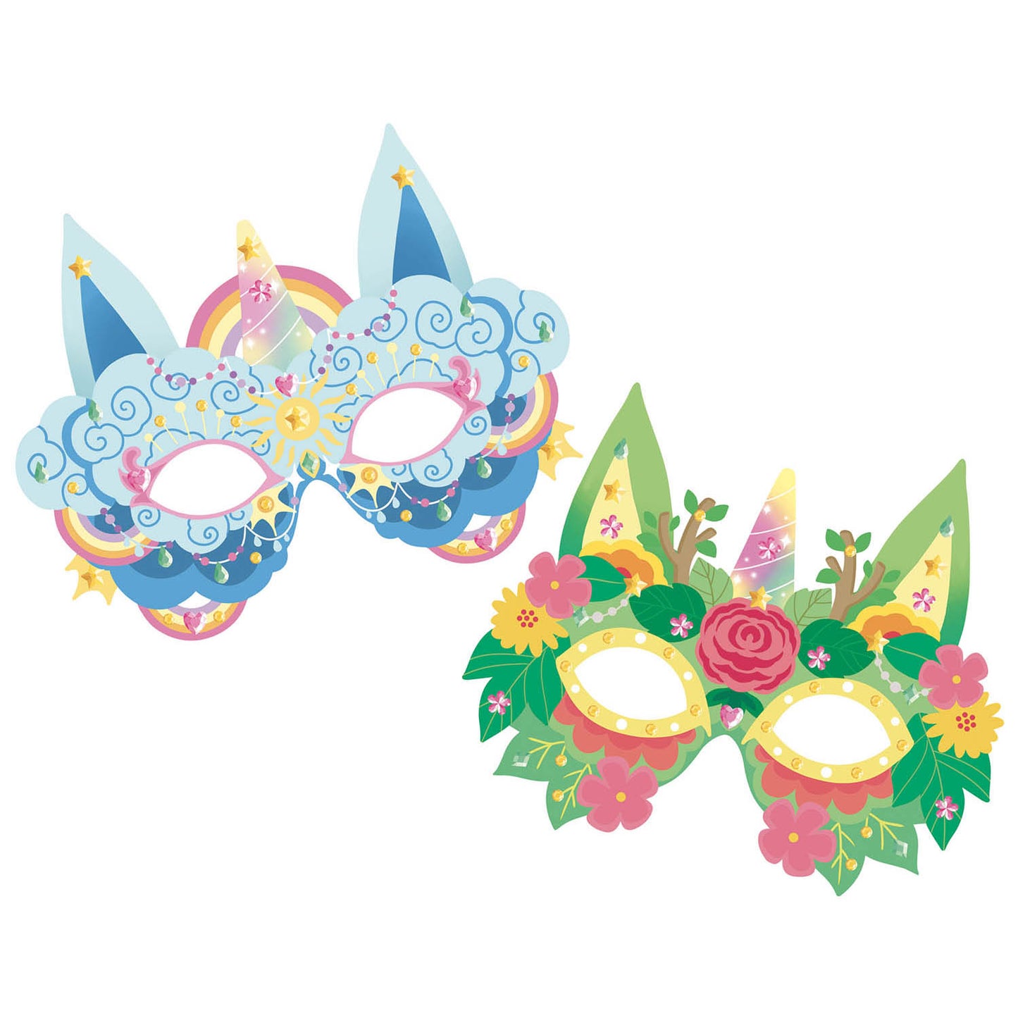 Activity Kit - Masks and Tattoos - Unicorn