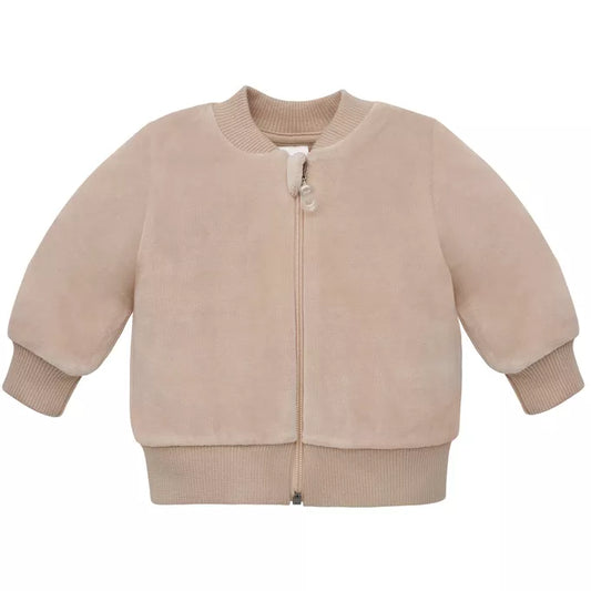 Velour Rennd Peysa - Lovely Day Beige