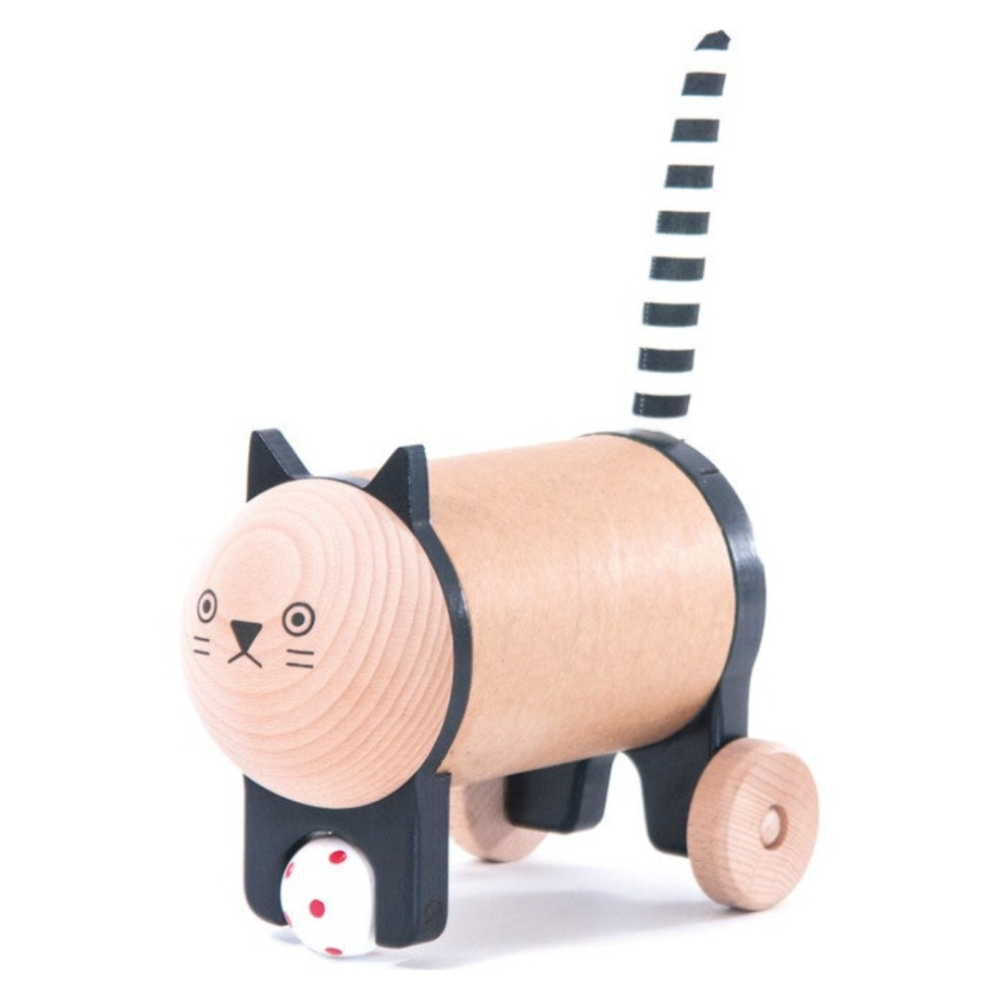 Keepsake Box Cat - Tré leikfang með geymsluhólfi