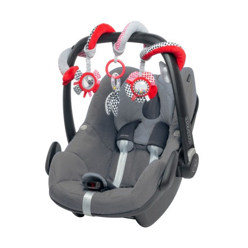 Leikfang á kerrur/bílstóla - Interactive Spiral ZIGZAG Red