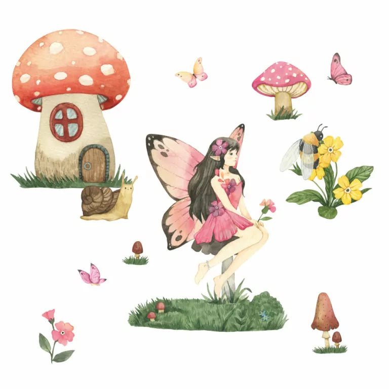 Vegglímmiði - Fairy Sett
