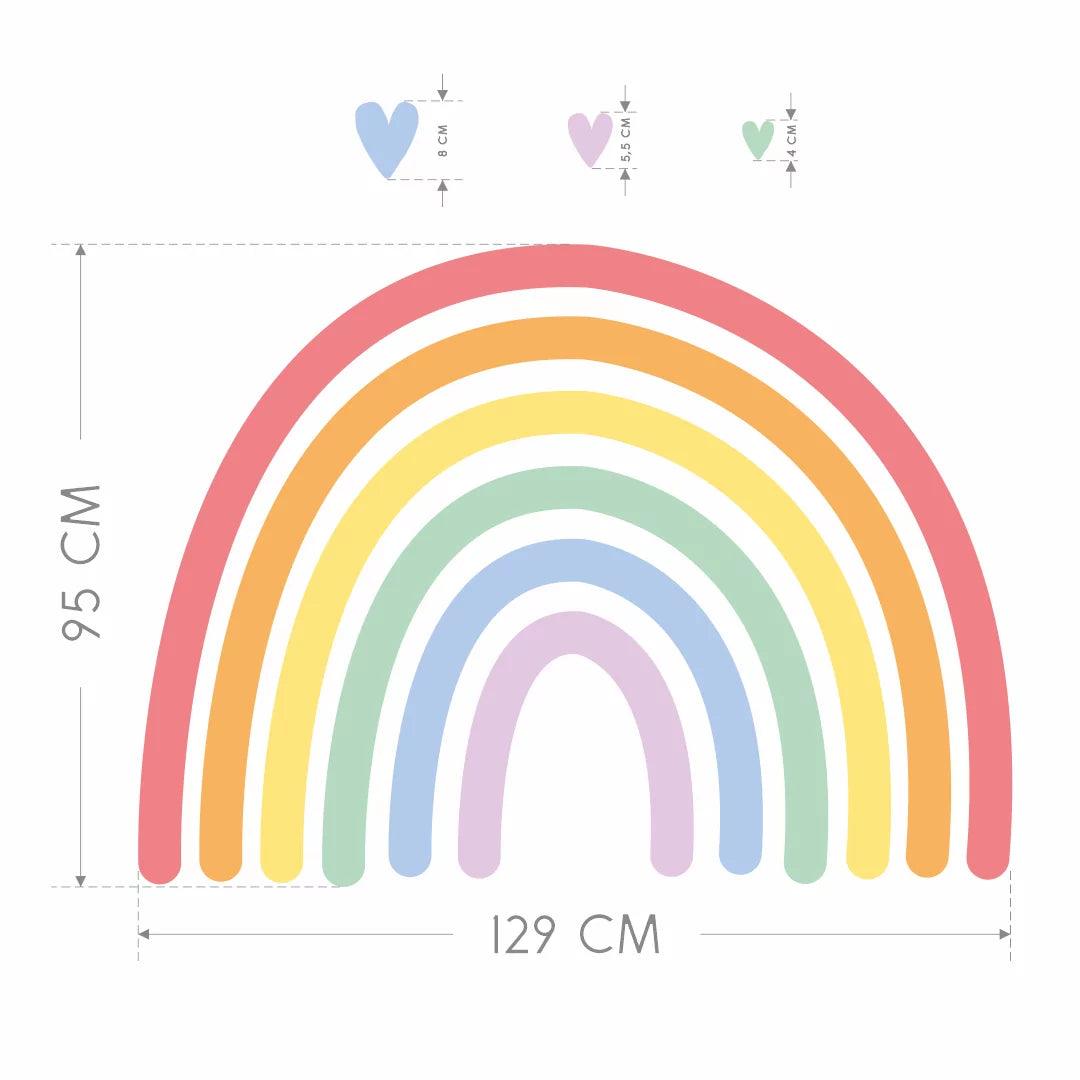 Vegglímmiði - Rainbow II XL