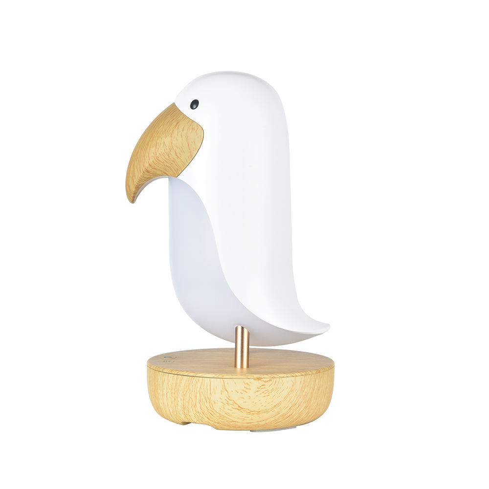 Puffin Lampi með bluetooth-hátalara - White