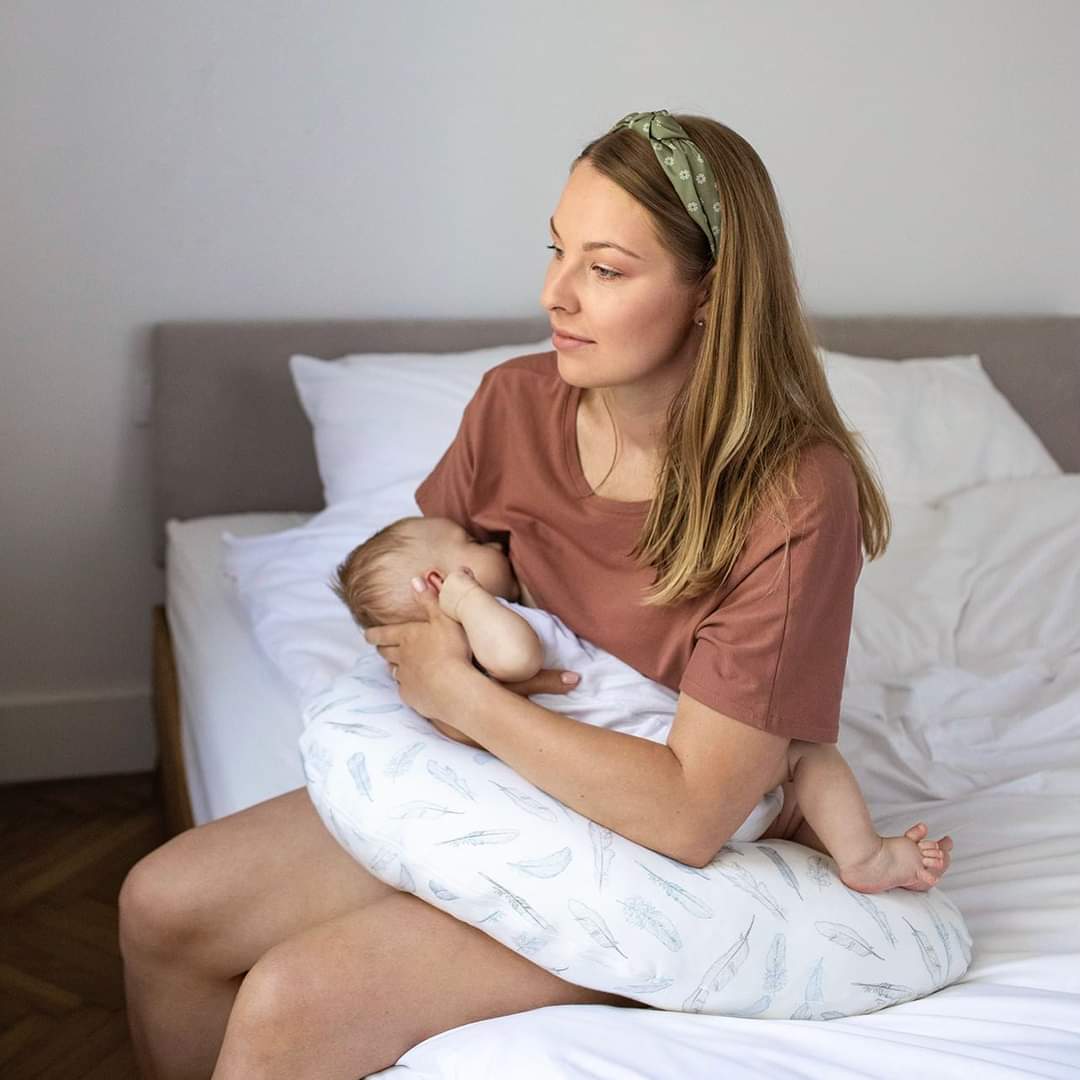 Brjóstagjafa- og meðgöngu púði - Maternity Pillow 2in1 - Heavenly Birds