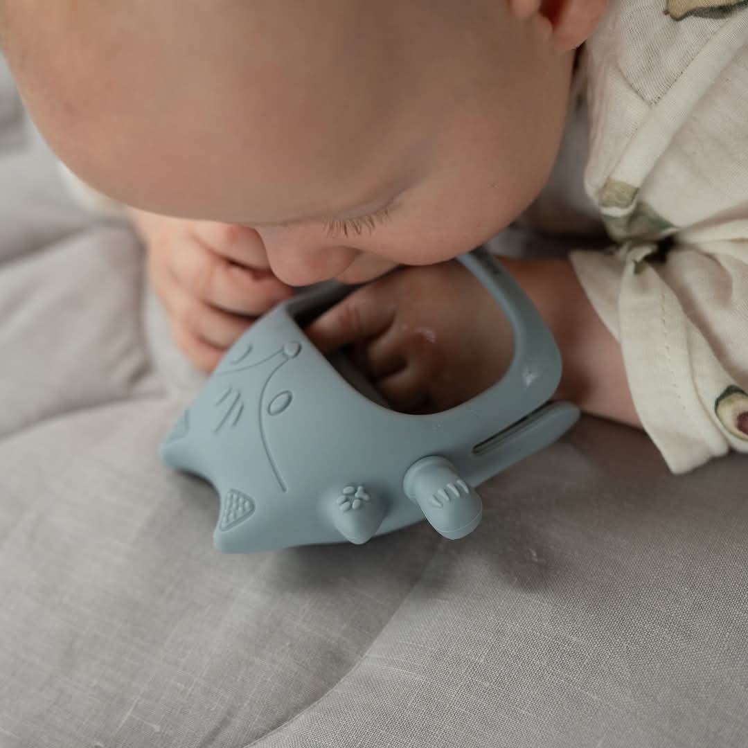 Sílikon Nagdót - Fox Sensory Teething Toy (5 litir í boði)