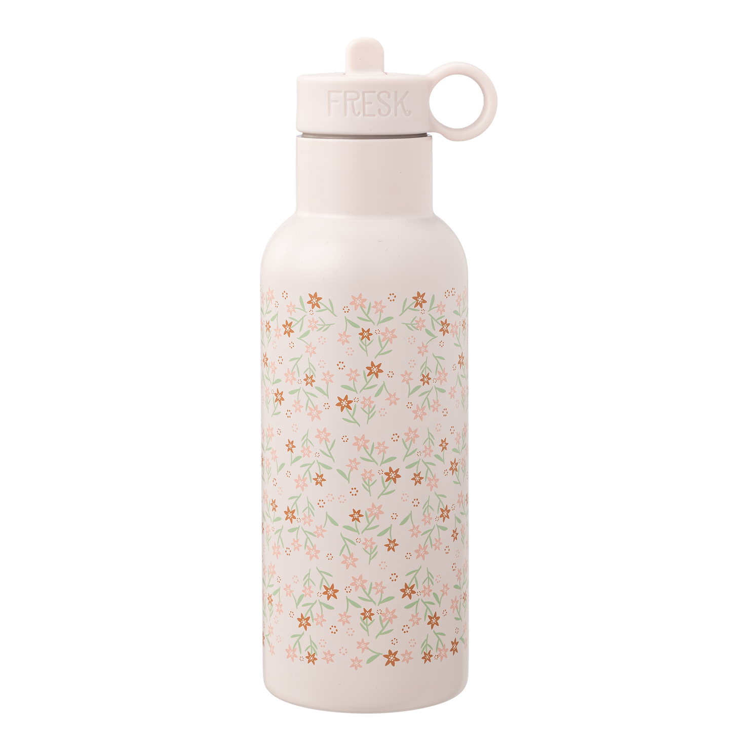 Vatnsbrúsi úr stáli með röri - Garden Flowers 500ml