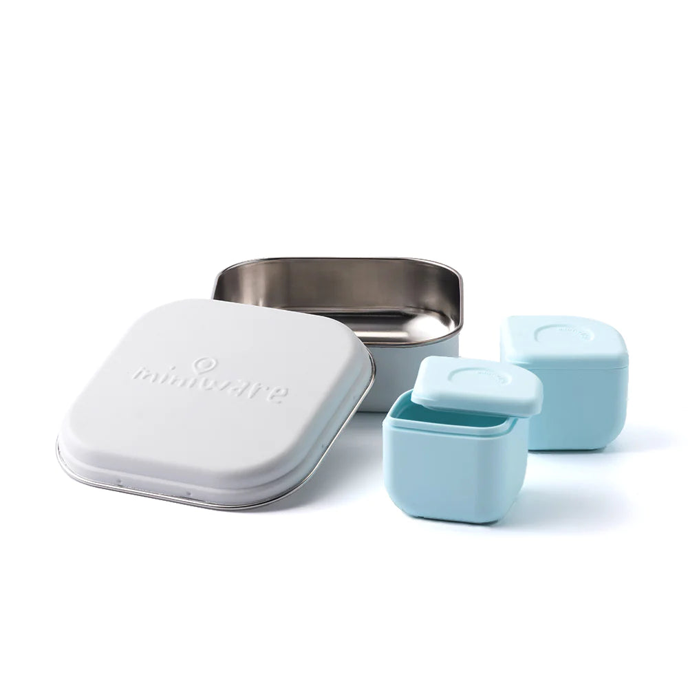 GrowBento Lunch Set (Snow/Aqua)