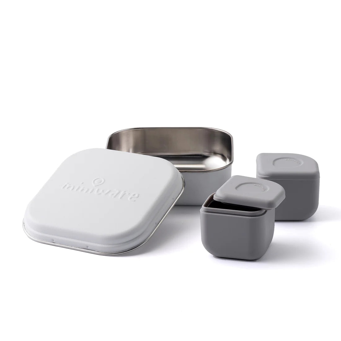 GrowBento Lunch Set (Snow/Grey)