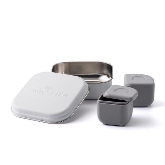 GrowBento Lunch Set (Snow/Grey)