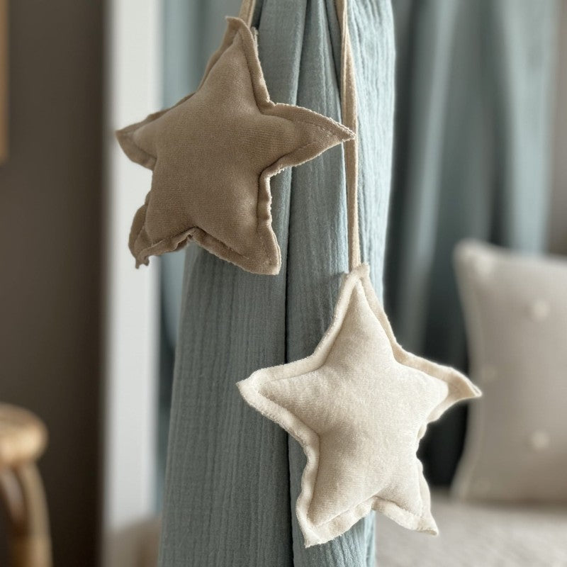 Velvet Star Garland  - Sage Green